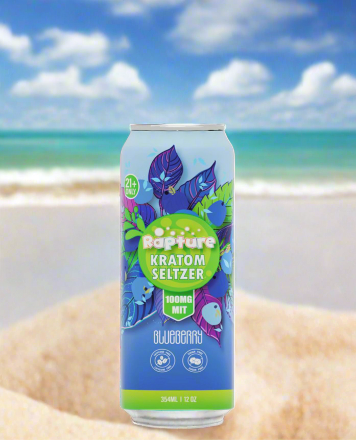 Rapture Kratom Seltzer Blueberry 100mg