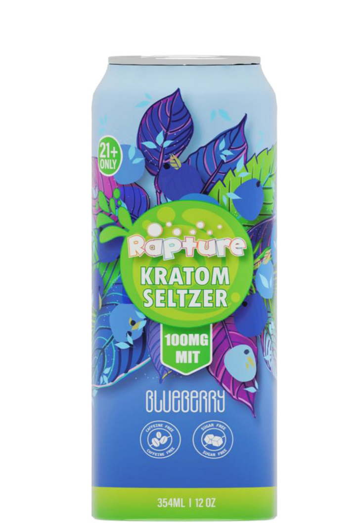 Rapture Kratom Seltzer Blueberry 100mg